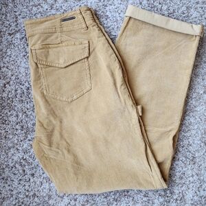 Carve Designs Womens Corduroy Pants in Tan/yellow Color